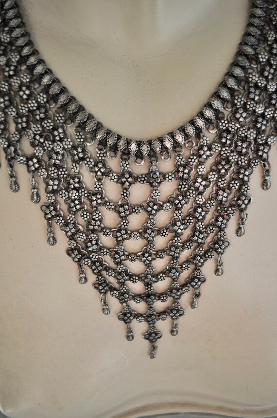 Beaded chocker necklace 70s - image 3