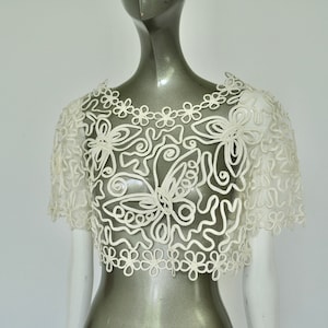 Handmade lace top from the 1930s