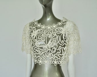 Handmade lace top from the 1930s