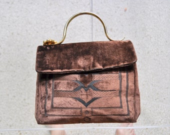 Cesare Piccini velvet purse