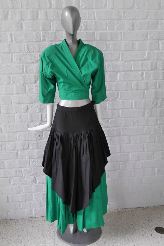 Norma Kamali 2 piece skirt suit 90s