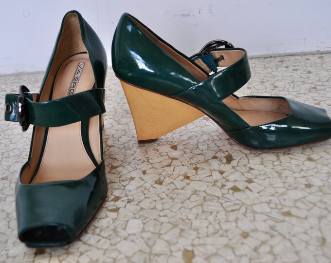 via spiga guervie block heel pump