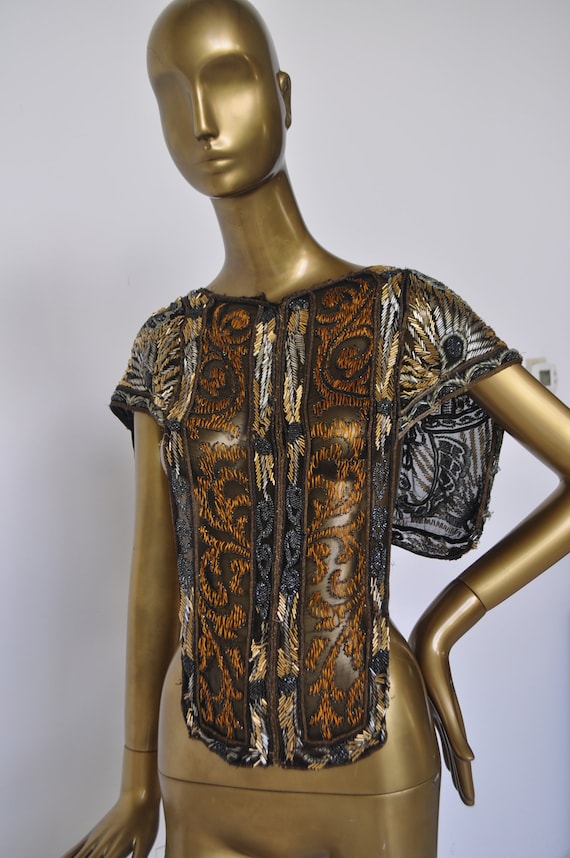 1920s beaded top