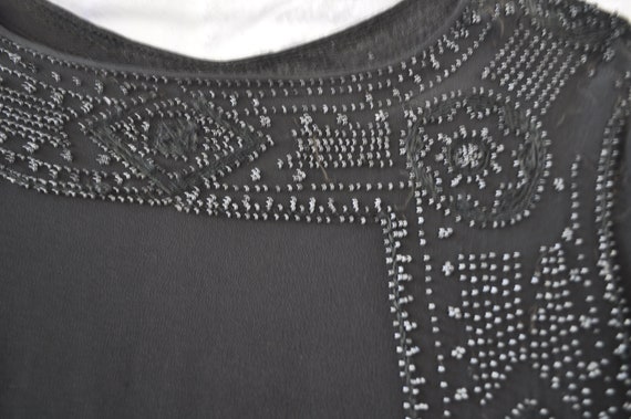1930s Crepe de chine beaded blouse - image 9
