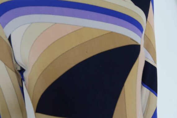 Leonard Paris geometric print silk dress Leonard … - image 4