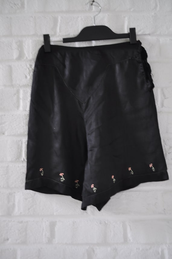 1920s sik satin palazzo shorts lingerie - Gem
