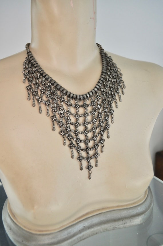 Beaded chocker necklace 70s - image 2
