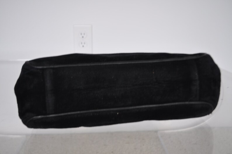 Pezzoli purse Italy velvet and leather 70s