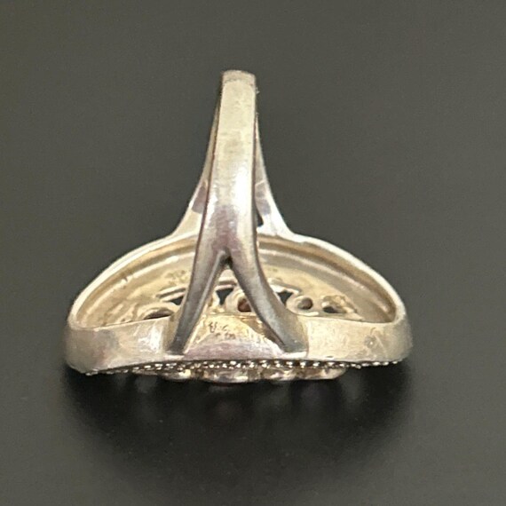 Signed Statement Ring sz 10 - image 6