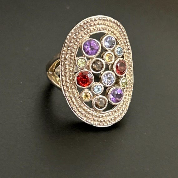 Signed Statement Ring sz 10 - image 1