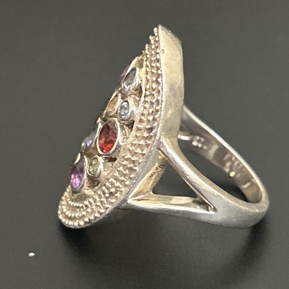 Signed Statement Ring sz 10 - image 4