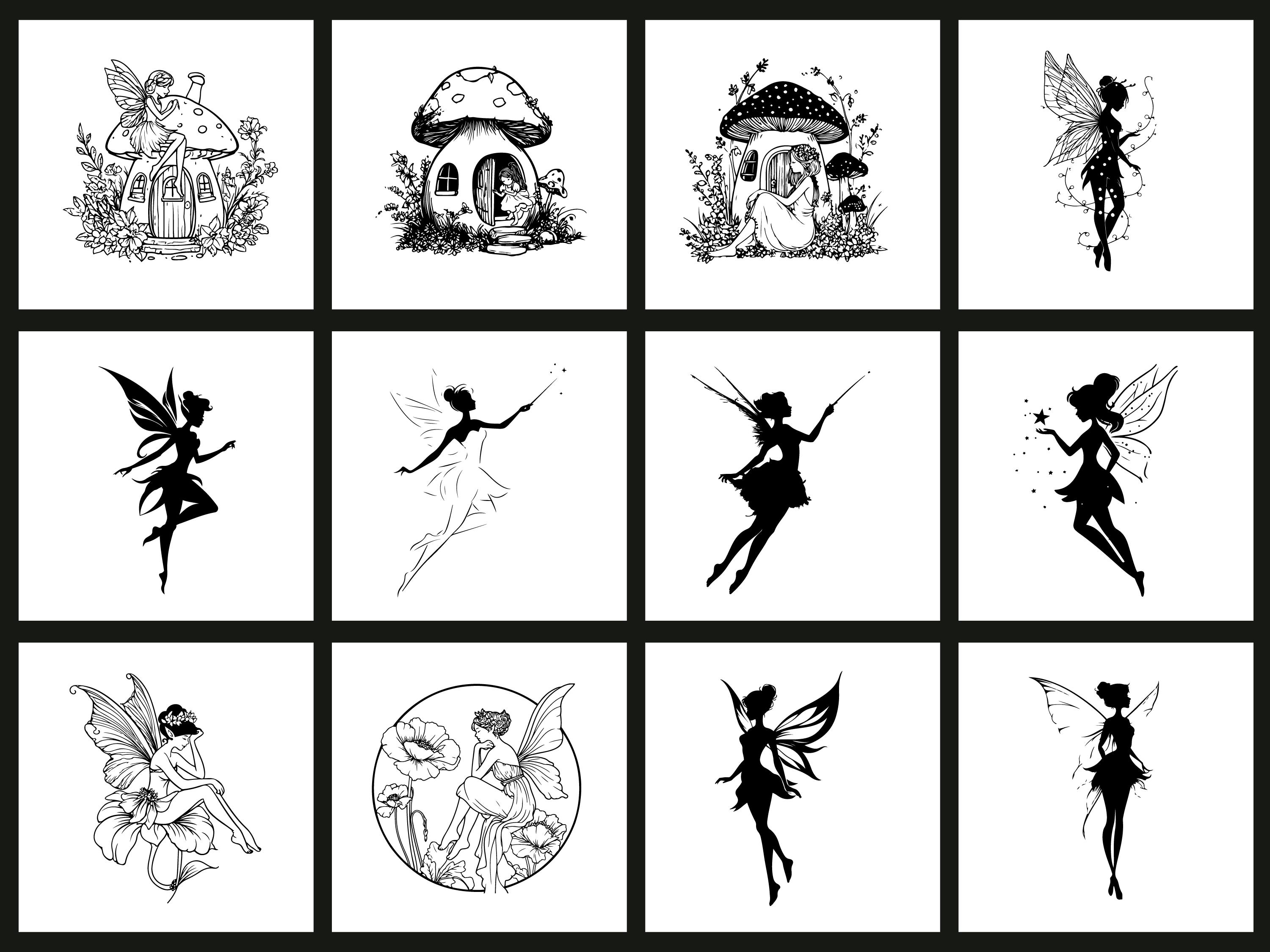 Fairy SVG PNG, Magical Fairy Silhouette Cut File for Cricut, Fantasy ...