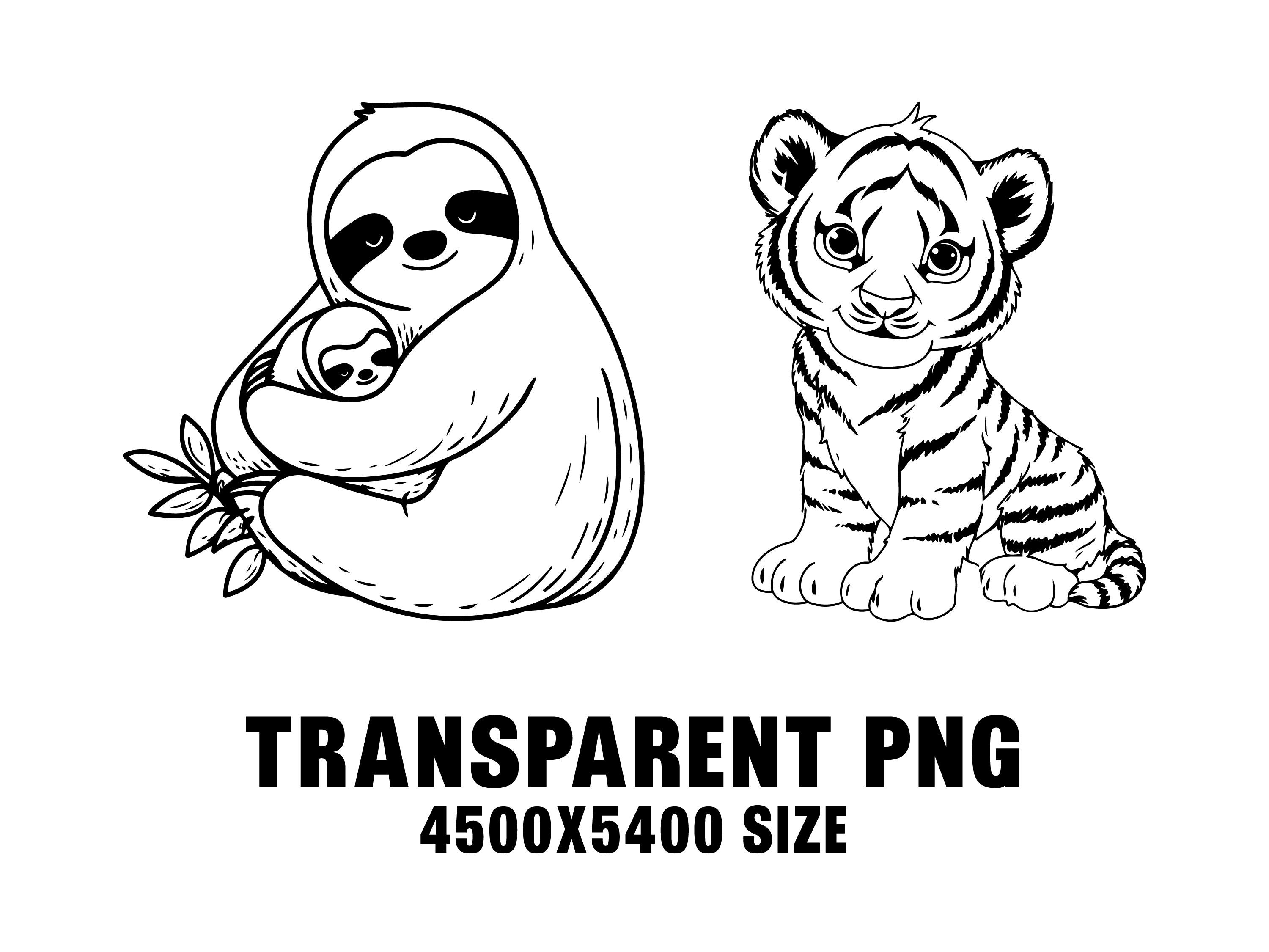 Baby Animals SVG PNG, Animal Cut File for Cricut, Nursery Clipart ...
