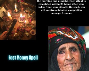 Fast Money Spell Immediate Cash Flow Ritual Quick Wealth Attraction Prosperity Energy Boost Rapid Financial Results