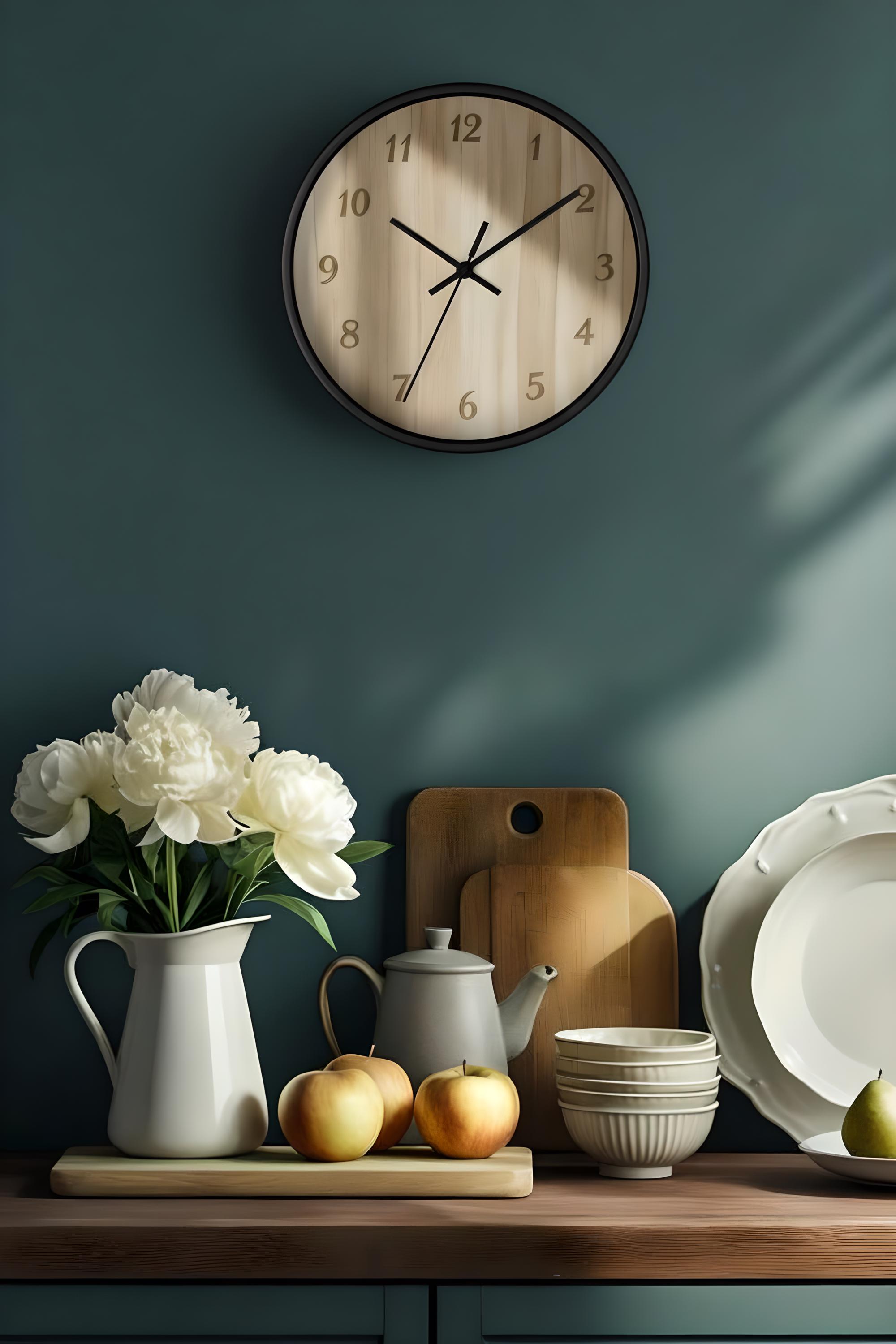 Wood Wall Clock | Farmhouse Modern Decor | Home Décor | Rustic Decor - Etsy