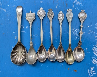 Vintage Dutch Royal Teaspoons, Queen Anne, Palace Dam Amsterdam