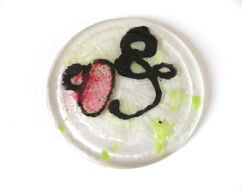 Hendra and Nipah Virus Glass Sculpture, Petri Dish Art