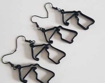 British F1 track earrings, Formula1 Grandprix racing Circuit jewelry from the UK, autoracing, rallycross autodrome gift, jewels, MotoGP