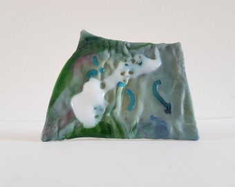 Fused Glass Cell Biology Art, Medical Science Sculpture
