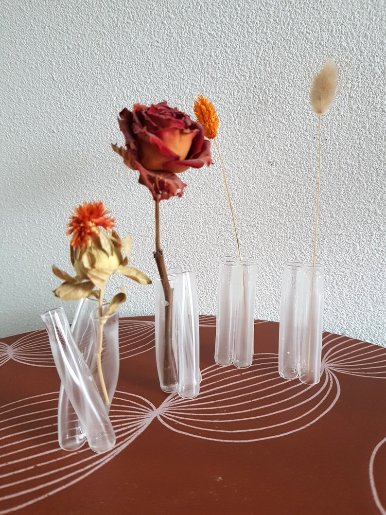 Vases Glass Art Chemistry Medical Sculpture Blood Tube Etsy