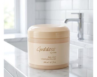 Crema idratante corpo Avon Goddess Body Cover Souffle, fragranza floreale e muschiata, 200 ml (annata 2004).