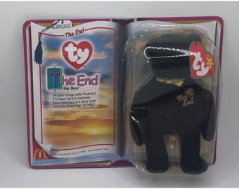 Ty Teenie Beanie Babies 2000 El Oso del Fin Juguete de la Cajita Feliz de McDonald's Nuevo Sellado