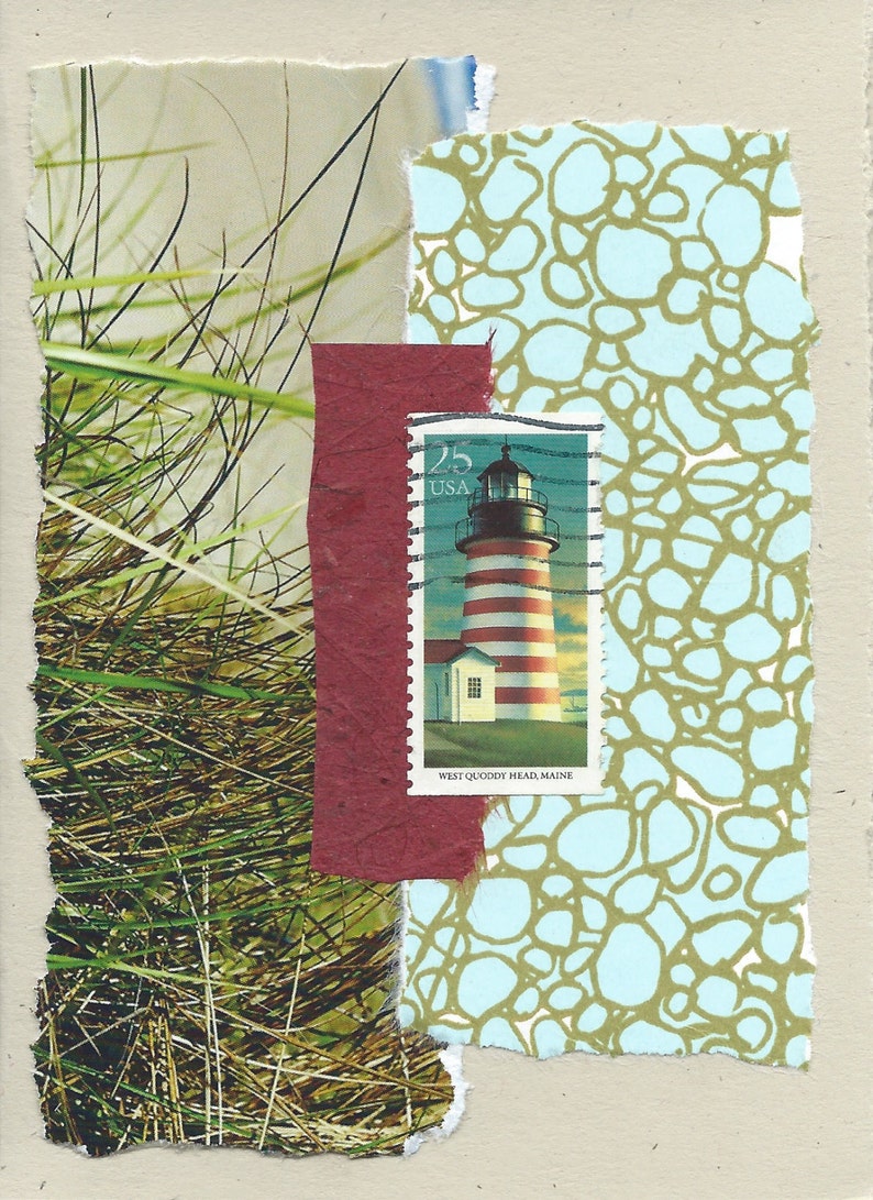 To the Lighthouse: Collage Card | Etsy