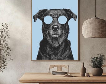 Dog Art Print | Pet Portrait (Digital Download)