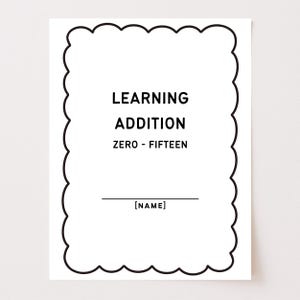 足し算ワークシート 0～15 | 幼児向け印刷可能算数ワークシート（デジタルダウンロード）