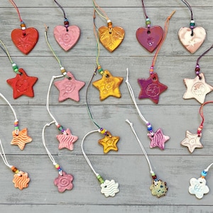 Handmade Ceramic Heart Ornament: Colorful Garden Decor