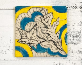 fine art tile, accent tile, handmade ceramic tile,