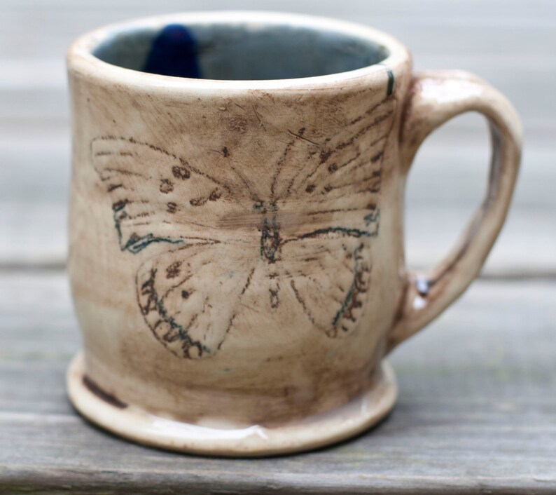 Butterfly Coffee Cup Butterfly MugButterfly Cup Handmade Etsy