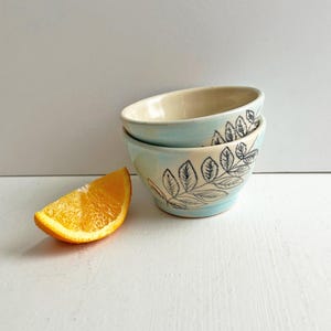 Handmade Ceramic Bowls: Pottery Prep Bowls, Set of 2wheelthrown pottery bowl, handmade ceramics, host gift, new home gift,