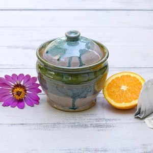 Handmade Ceramic Lidded Jar: Pottery Tea, Coffee, and Stash Canister, tea stash jar, treat jar, stash jar, urn