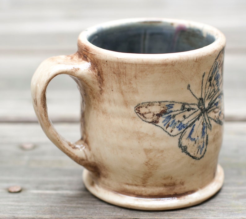Butterfly Coffee Cup Butterfly MugButterfly Cup Handmade Etsy