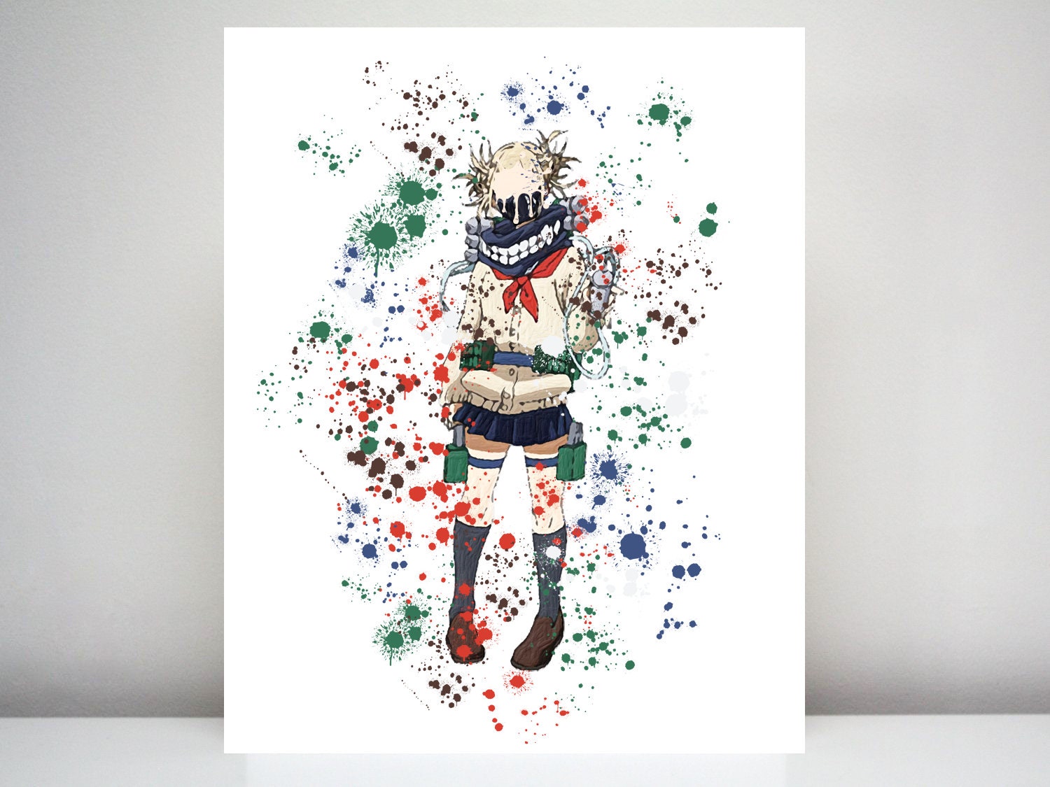 Himiko Toga My Hero Academia Graphic Watercolor Print | Etsy