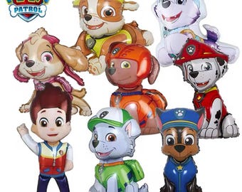 8pc paw patrol balloons or banner
