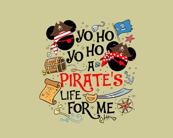 Vida pirata PNG, Descarga digital de Piratas de Disneyland, Descarga instantánea del crucero de Disneyworld de Mikey y Minnie, Crucero pirata