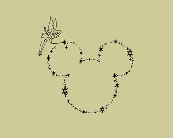 Hada de Disneyland PNG, Campanilla bordada descarga digital, Cabeza mágica de Mikey de Disneyworld PNG, Familia Disney a juego