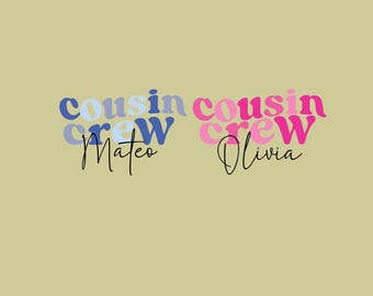 PNG personalizado de Groovy Cousin Crew Kids, descarga digital personalizada de Cousins Cousin Trip Cous Crew Disneyland PNG, reunión familiar