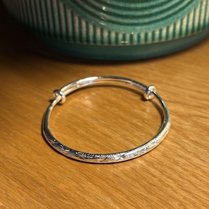 925 Silver Mobius Bangle Bracelet | Adjustable Bangle | Twist Silver Bracelet, Wedding Gift | 925 Sterling Silver | Gift for Her