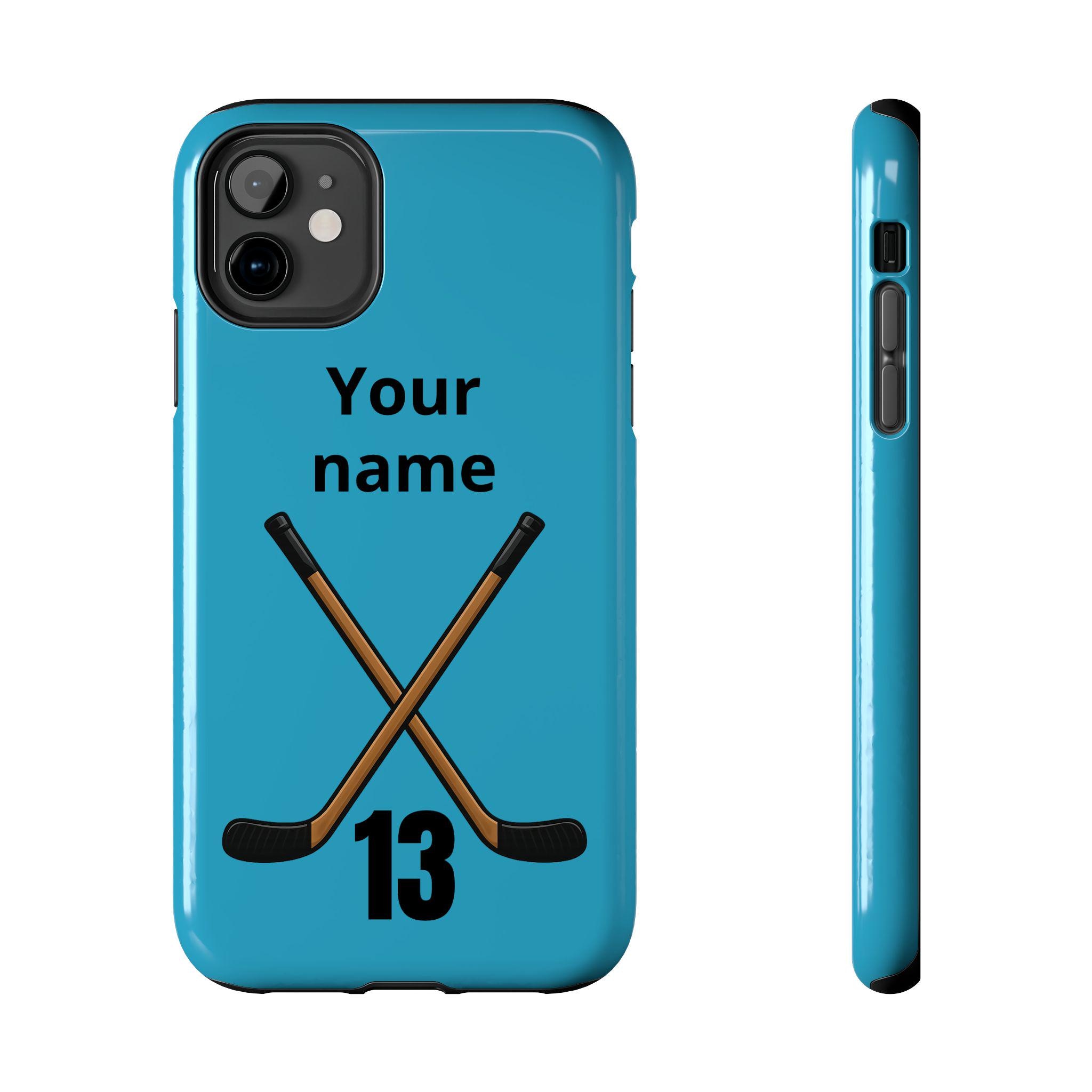 Custom Hockey Stick Phone Case, Personalized Name & Number - Etsy