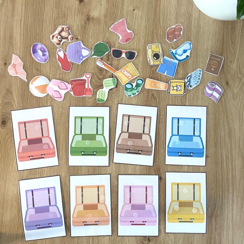 Toddler Travel Color Sorting Activity | Preschool Montessori Matching ...