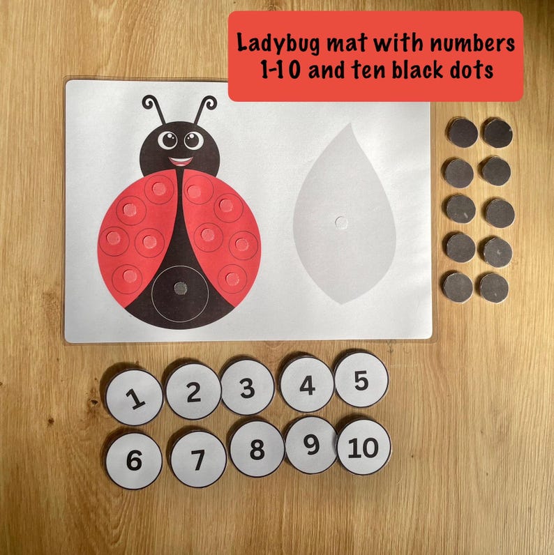 Ladybug Counting Math Activity | Preschool Addition Game (digital ...
