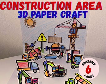 Ocean Floor 3D Paper Craft Printable | Kids Cut-and-glue Activity | PDF ...