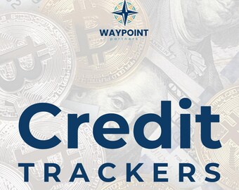 Paquete imprimible de seguimiento de crédito / Hojas de cálculo para puntaje crediticio, liquidación de deudas y presupuesto mensual / Socios de WAYPOINT