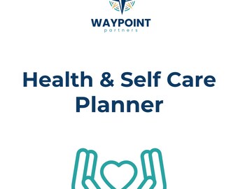 Planificador de salud y cuidado personal / Diario de bienestar (PDF imprimible) / Socios de WAYPOINT