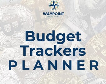 Planificador imprimible de seguimiento de presupuesto / Seguimiento de objetivos de ahorro, deuda, patrimonio neto y jubilación / Socios de WAYPOINT