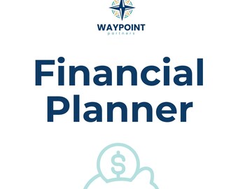 Planificador financiero imprimible / Organizador de facturas, ahorros, deudas y patrimonio neto / Socios de WAYPOINT