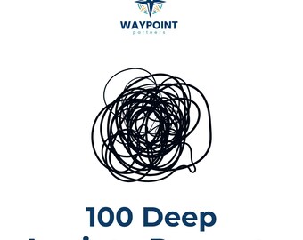 100 consejos para la ansiedad profunda / Diario imprimible de salud mental / Waypoint Partners